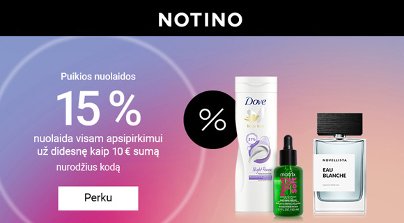 Nuolaidos kodas Notino