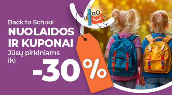 Back to school nuolaidos