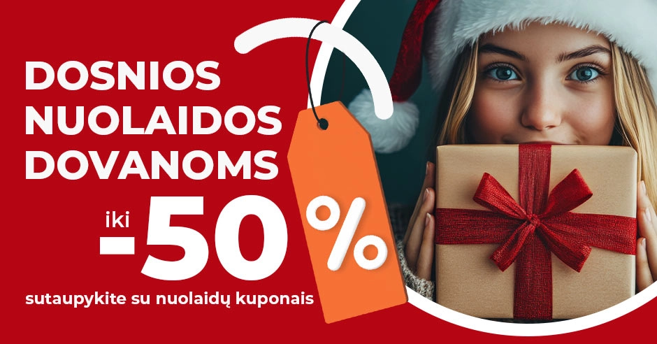 Kalėdos visai šeimai: sutaupykite dovanoms pirkdami iš mūsų pasiūlymų