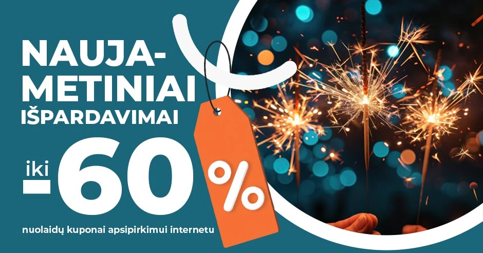 Išpardavimai tęsiasi: nepraleiskite nuolaidų iki 60 %