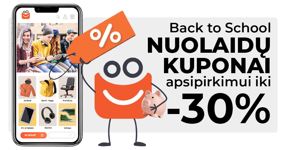 Back to School: už būtiniausius pirkinius mokėkite mažiau