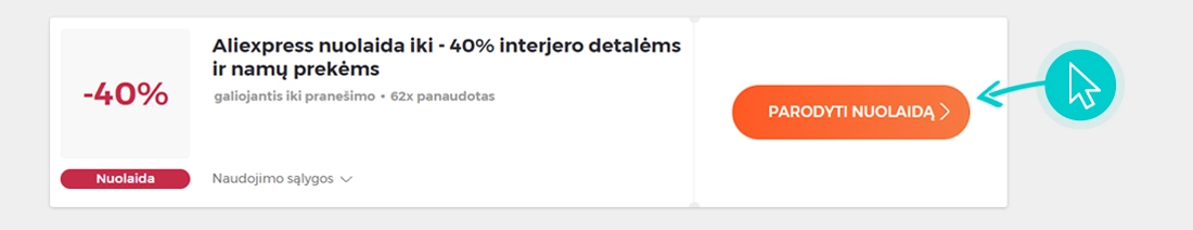 Kaip panaudoti AliExpress nuolaidas