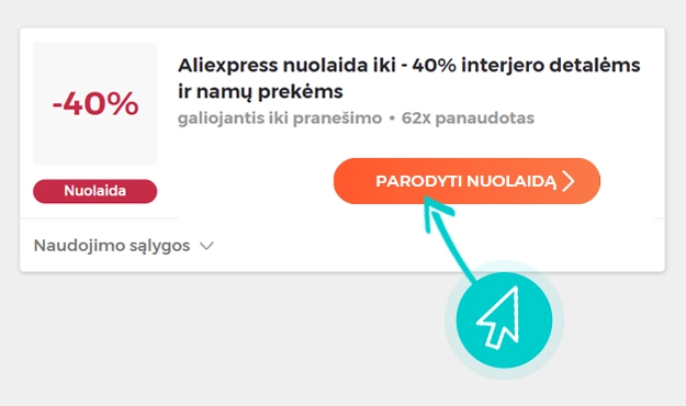Kaip panaudoti AliExpress nuolaidas
