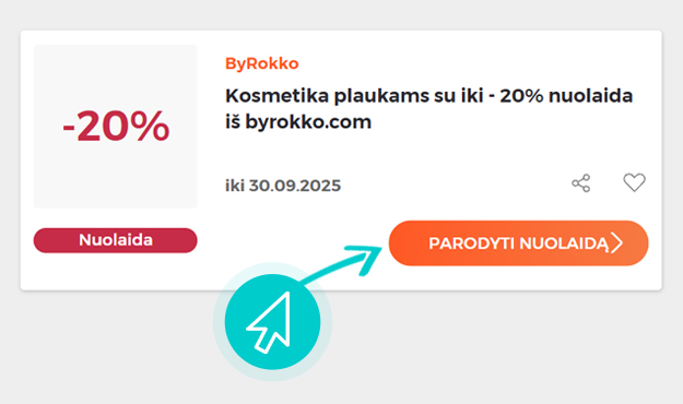 Kaip panaudoti ByRokko nuolaidas