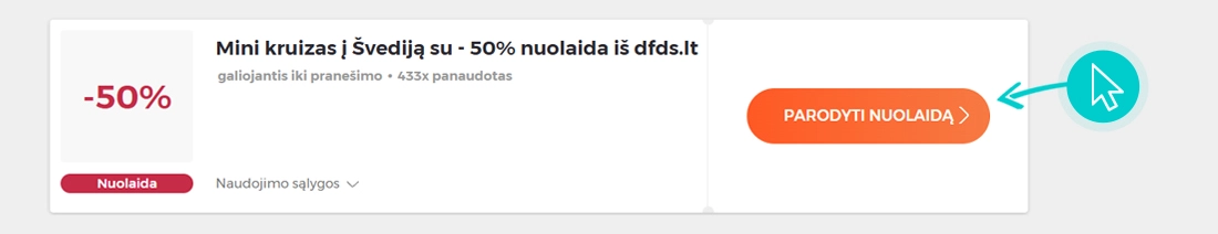 Kaip panaudoti DFDS nuolaidas