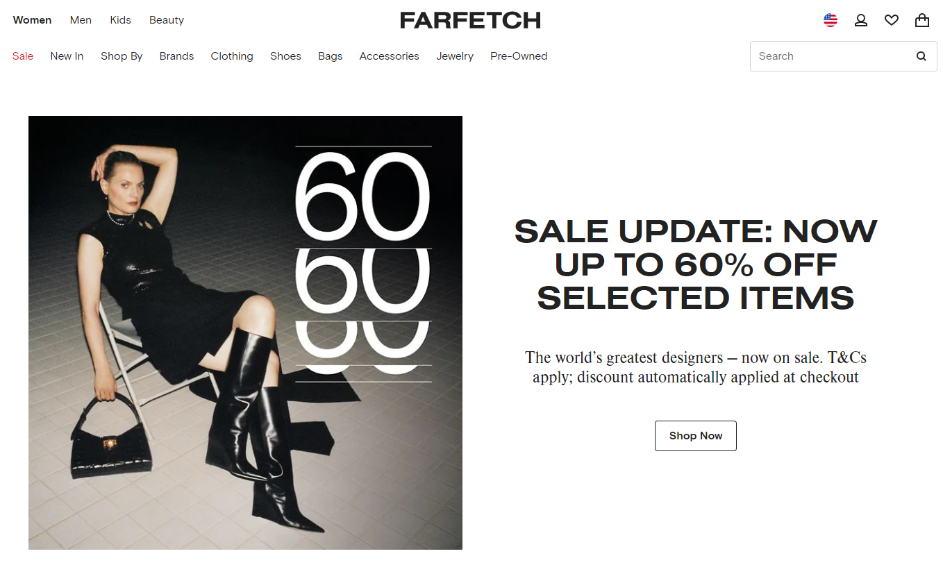 Internetinė parduotuvė Farfetch
